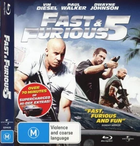 Fast & Furious 5 Blu-ray (Región B) en muy buen estado Paul Walker - Imagen 1 de 3