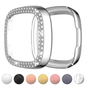 Funda protectora de poliuretano termoplástico trapsCo con dos filas de diamantes de imitación para Fitbit Sense - Imagen 1 de 16