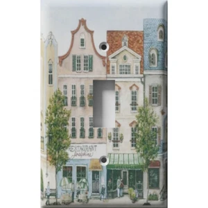 SnazzySwitch Village Stores Decorative Light Switch Plate Cover - Picture 1 of 25