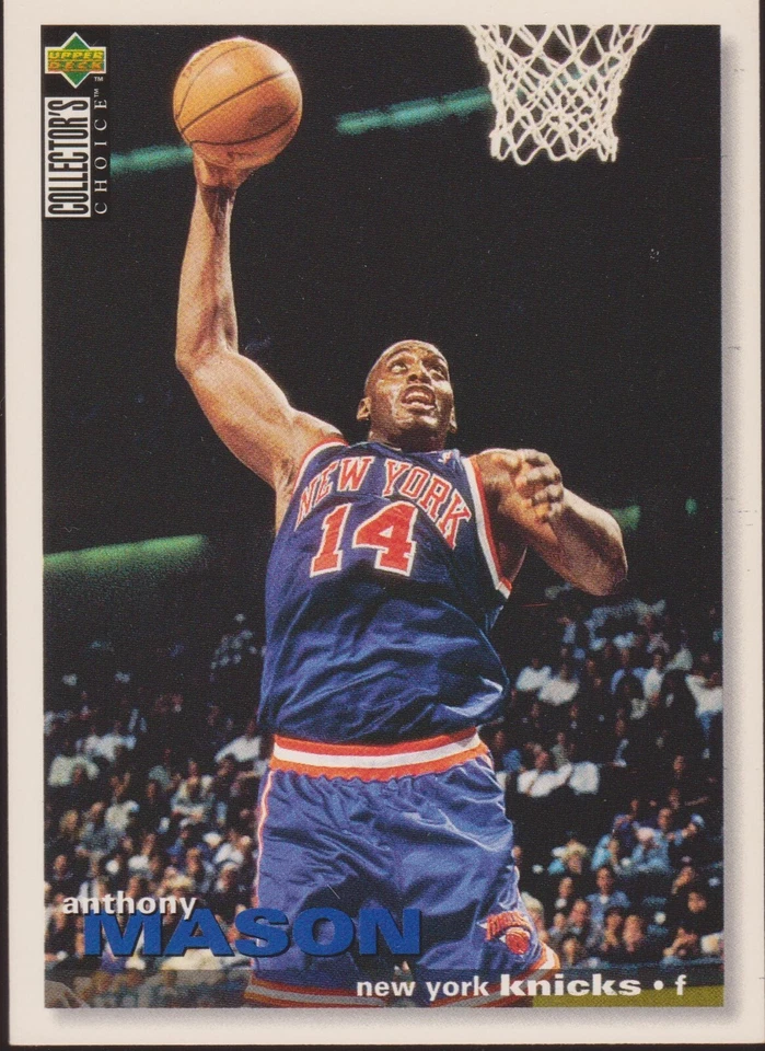 1995-96 Collector's Choice #274 Anthony Mason New York Knicks Basketball Card - Image 1 of 1