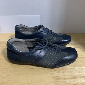 Naturalizer N5 Comfort Women Black /Blue Leather Fashion Sneaker Shoe Size 8M - Picture 1 of 8