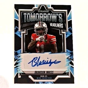 2024 Stratos Tomorrow's Headliner Signature #TH-BI Brandon Inniss Rc Auto #18/20 - Foto 1 di 3