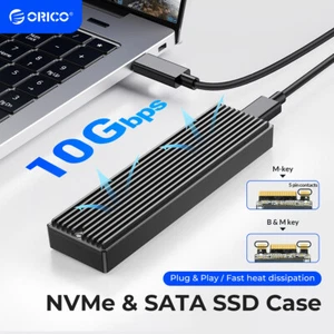 ORICO M.2 NVMe/SATA SSD Enclosure 10Gbps M2 Case for SSD 2230/2242/2260/2280 4TB - Picture 1 of 9