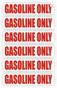 GASOLINE ONLY Automotive Fuel Decals Gas Can - Picture 1 of 1