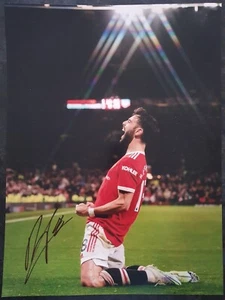 BRUNO FERNANDES - Signed 16x12 Photograph - FOOTBALL - MAN UTD - Picture 1 of 1