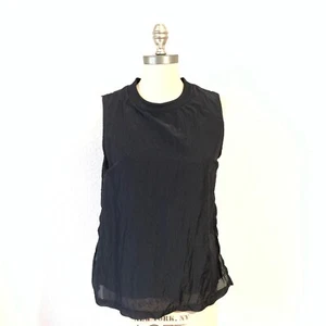 Camiseta sin mangas Nike Red Tag S/L cuello redondo activa transparente en capas negra W5430 WMNS S usada en excelente estado - Imagen 1 de 8