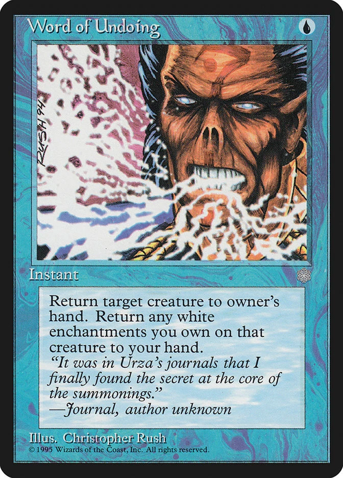 Magic the Gathering (mtg): ICE: Word of Undoing  (x 4) - Image 1 of 1