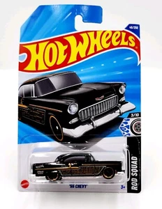 2024 Hot Wheels Black '55 Chev Rod Squad Chevy Chevrolet  - Bild 1 von 5