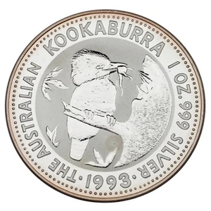 1993 Australia $1 Silver 1oz Kookaburra (BU Condition) KM# 209 - Picture 1 of 4