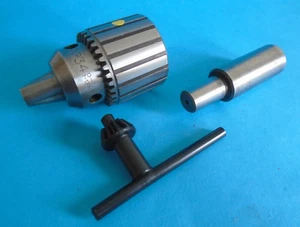 Jacobs No.34 Drill Chuck Strip/Cleaned/Oiled on  25 mm Diameter Arbor + New Key - Picture 1 of 15