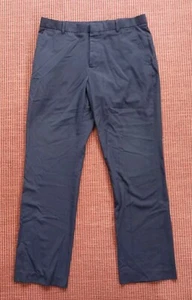 Perry Ellis Pants Mens 33x32 Navy Blue Straight Chino Read - Picture 1 of 6