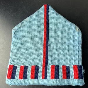 VTG Wigwam Green Aztec 100% Pure Wool Outer Shell Knitted Beanie Ski Hat Cap - Picture 1 of 15