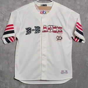 Arizona Diamondbacks Jersey Mens Size Large White MLB True Fan USA Flag Baseball - Picture 1 of 12