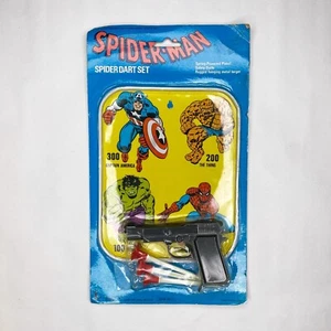 Vintage Amazing Spider-Man Dart Set Marvel Toy Rare - SEALED - Picture 1 of 13