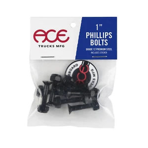 Ace Bolts Phillips Black – Durable Skateboard Bolts by Ace Trucks - Picture 1 of 4