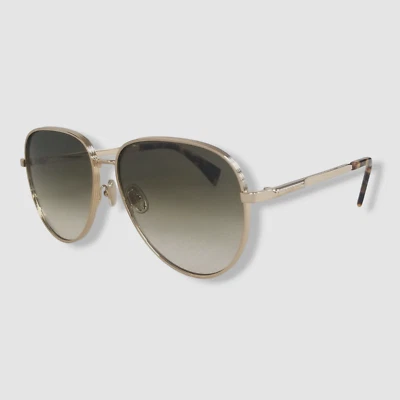 $325 Lanvin LNV107S 715 Unisex Gold Green Gradient Sunglasses Shades 61-15-140 - Image 1 of 4