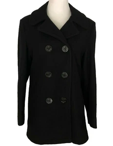Lands’ End Vintage Heavy Wool Navy Pea Coat 11/12 - Bild 1 von 9