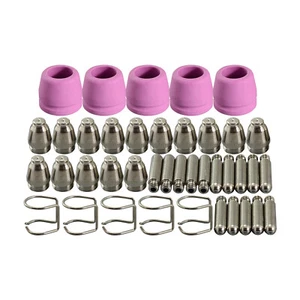 WSD-60P WSD-60 P60 Plasma Cutter Cutting Consumables KIT TIPS 1.0 50Amp 40pcs - Picture 1 of 8