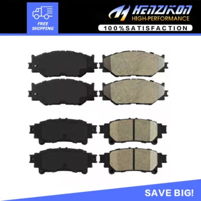 Juego de pastillas de freno de disco de cerámica premium delanteras y traseras para Lexus IS250 2014 2015 nuevas Foto 1 de 4