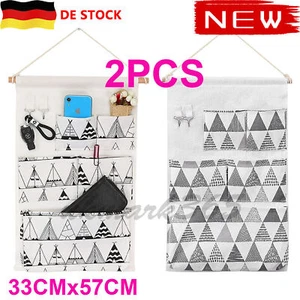 2 Türaufhängetasche Hängeorganizer Tasche Aufbewahrung Storage Halter Wandtasche - Bild 1 von 10