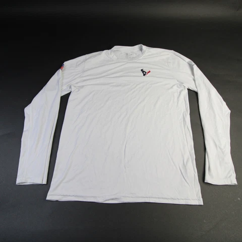 Houston Texans Nike NFL On Field Apparel Long Sleeve Shirt Men's White Used Cover