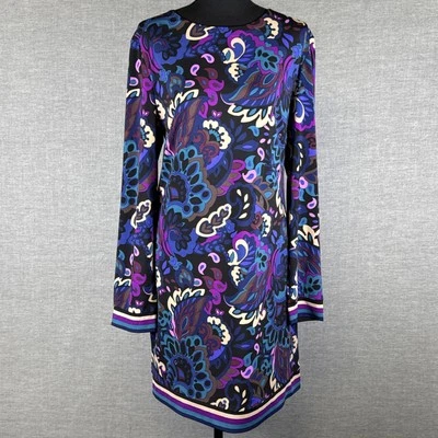 Vestido Trina Turk Camelia Cachemira Manga Larga Cambio Elástico Para Mujer Talla 14” Foto 1 de 4