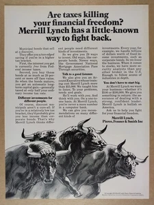1974 Merrill Lynch Municipal Bonds Steuervorteile Vintage-Print-Anzeige - Bild 1 von 1