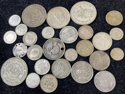 Assorted World Foreign Silver Coins Lot 102225 - Image 1 of 4