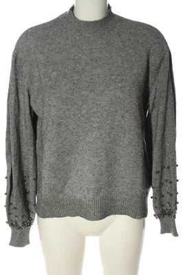MANGO BASICS Jersey de cuello alto Mujeres Jersey Talla EU 38 gris claro - Imagen 1 de 4