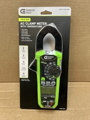 Clamper medidor elétrico comercial True Rms AC com temperatura 1011 112 438 - Imagem 1 de 2