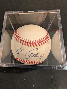 Mike Cather Atlanta Braves signierter offizieller National League Baseball RO-N - Bild 1 von 5