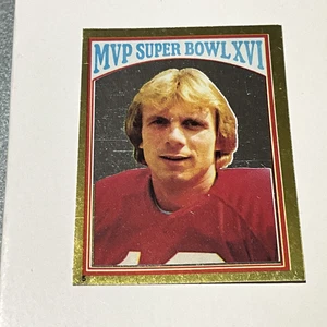 Pegatinas de fútbol americano NFL Topps 1982 Joe Montana #5 Super Bowl XVI lámina de oro envío gratuito - Imagen 1 de 2