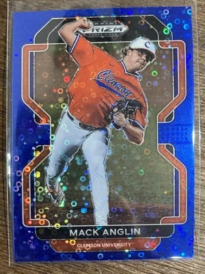 2022 Panini Prizm Draft Picks Mack Anglin Blue Circles /25 Clemson #PDP205   - Image 1 of 2