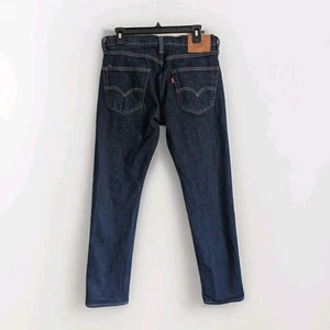 Levi's Premium Jeans Selvedge Taper 502 Big E Red Tab W 31 L 32 Dark Wash Denim - Picture 1 of 15
