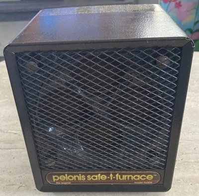 Ventilador Calentador Disco Cerámico Vintage Pelonis Safe-T-Furnace 1500W, Probado Foto 1 de 4
