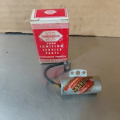 Standardizd Products 1936-1942 Ford Lincoln Zephyr Ignition condenser F-49B NOS  - Image 1 of 4