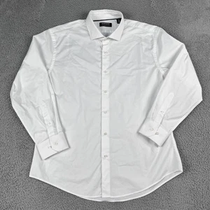 NWOT Nordstrom Tech-Smart Trim Fit White Dress Shirt Sz 17 32/33 - Picture 1 of 4