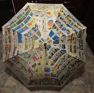 Periódico de colección The Goldsboro News-Argus Paraguas Dibujos Animados Tira Cómica Impresión Foto 1 de 4