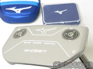 Mizuno M Craft V White Satin Putter 35" +Weight Kit & Cover .. NEW - Picture 1 of 4