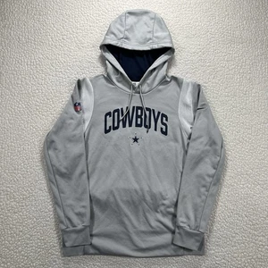 Nike NFL Dallas Cowboys Hoodie Men’s Medium On Field Therma-Fit Gray - Picture 1 of 14
