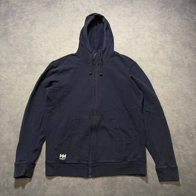 Sudadera con Capucha Helly Hansen Para Hombre Grande Ropa de Trabajo Azul Marino Cremallera Completa Exterior Foto 1 de 4