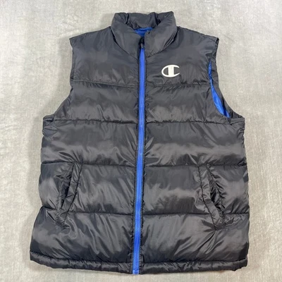 Chaleco acolchado Champion XL negro con cremallera completa para hombre Foto 1 de 4