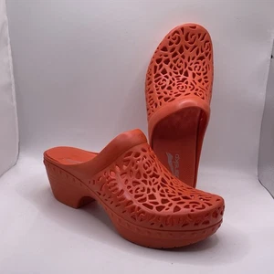 Dansko Pippa Clogs Damen Gr. 38 orange adretter Absatz Arbeitskleidung Sommer atmungsaktiv - Bild 1 von 8