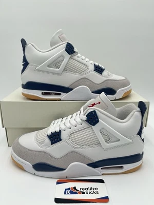 Hombres Talla 8.5 - Nike Air Jordan 4 Retro SP x SB Azul Marino (DR5415-100) ¡Muy Limpias! Foto 1 de 4