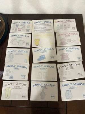 Lot Of Sewing Patterns Cut & Uncut Clothes Baby PREEMIE TO 12 MONTHS - Image 1 of 4