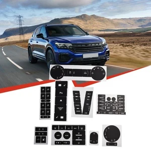 Button Decal Sticker Set for For TOUAREG 2004 2009 Radio and Navigation Control - Picture 1 of 14