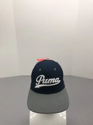 Молодежная бейсболка Puma один размер эластичная подходит темно-серая с логотипом OSFA для мальчиков - Изображение 1 из 4