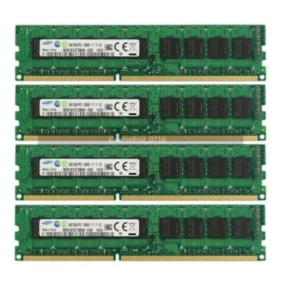 Memoria UDIMM 1,5 V 32 GB 4x8 GB PC3-10600E DDR3-1333 ECC sin búfer para HP Z220 SFF Foto 1 de 4
