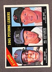 1966 Topps #224 American League Pitching Leaders Kaat Stottlemyre