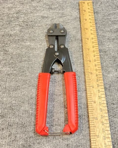 Wire Cutter Wire Stripper Notch 8" High Leverage Plastic Handles Curved Tip - Picture 1 of 6